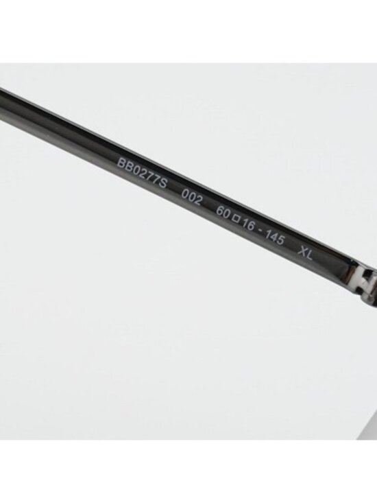 Balenciaga BB0277S 002 Unisex Sunglasses Ruthenium Rectangle Frame, Brown Lenses main image 4